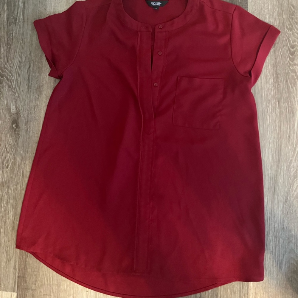 Burgundy Vera Wang Blouse